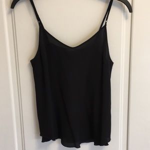 Wilfred Minou Silk Camisole in Black Size M.